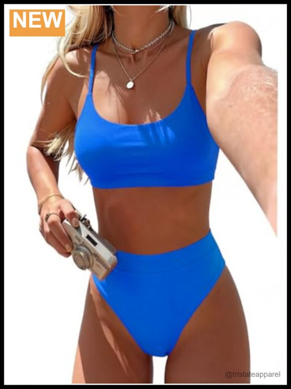 High Waisted Tummy Control Bikini Set Push Up Two Piece Swimsuit